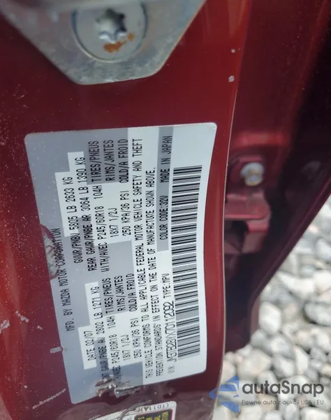 2007 Mazda Cx-9 из США, поврежденный, VIN JM3TB28YX70112092